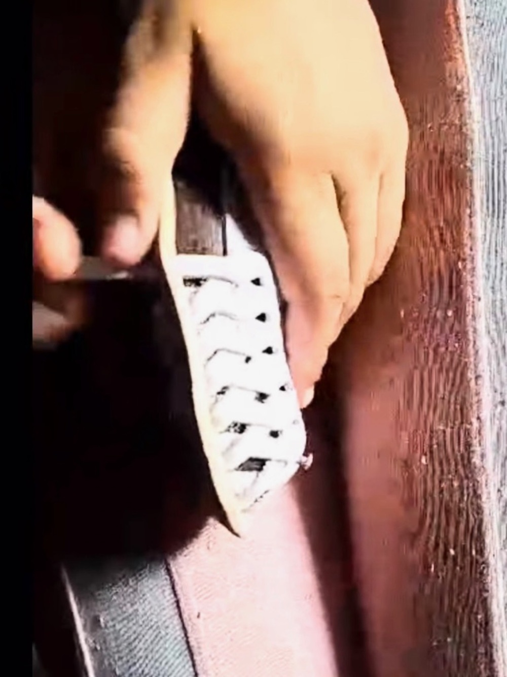 Hand Crafted White Embroidered Multicolor Lace-Up Flats - Picture 6 of 17